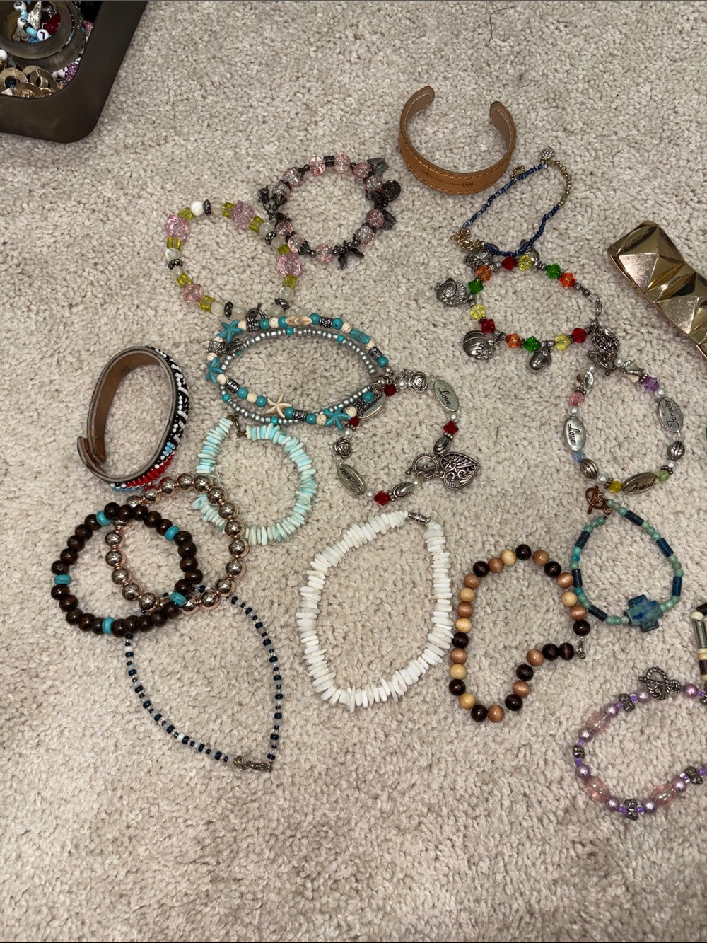 Unbranded Bracelet Set Women OS Multicolor Good Beaded Boho Stackable Lot